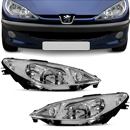 Farol Peugeot 206 Duplo (2004/2009) - MG