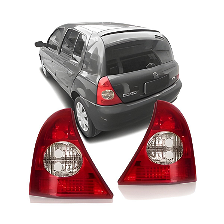 Lanterna Traseira Clio Hatch Bicolor (2003/2012) - MG