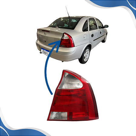 Lanterna Traseira Corsa Sedan (2003 2004 2005 2006 2007) - MG