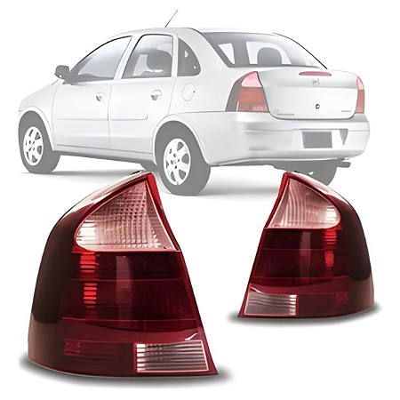 Lanterna Traseira Corsa Sedan Ré Rosa (2008/2012) - MG