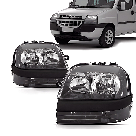 Farol Doblo Com Auxiliar Preto (2002/2009) - TYC