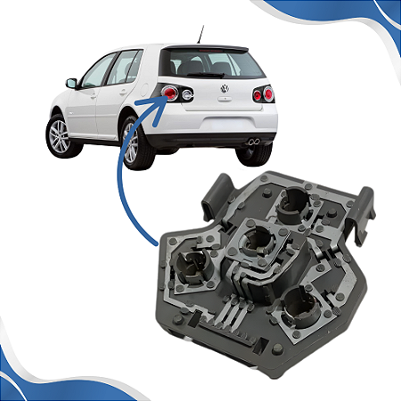 Circuito Lanterna Traseira Golf (2007 2008 2009 2010 2011 2012) - Original VALEO