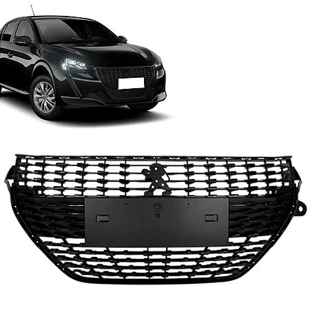 Grade Radiador Peugeot 208 Preta 2020 2021 2022 2023 2024 - RETOV
