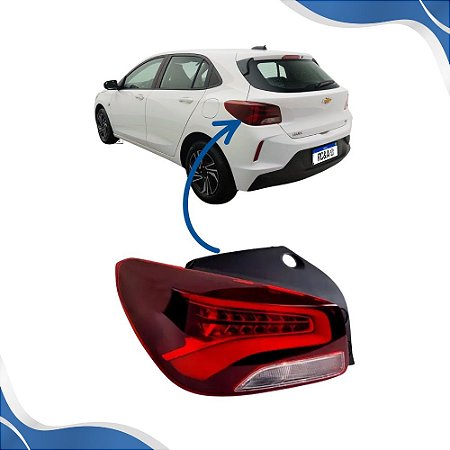 Lanterna Traseira Onix Hatch Sem LED (2020 2021 2022 2023 2024 2025) - IMPORTADA
