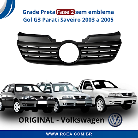 Grade Preta Fase 2 Gol G3 2003 2004 2005 - Original Volkswagen