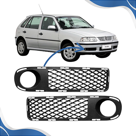 Grade Parachoque Gol G3 Fase 1 com Furo (2000 2001 2002 2003) - Original Volkswagen