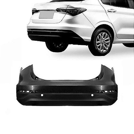 Parachoque Traseiro Cronos 2017 2018 2019 2020 2021 2022 Com Furo Sensor - DTS