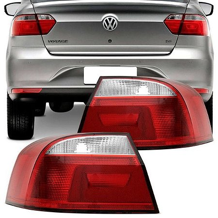 Lanterna Traseira Voyage 2013 2014 2015 2016 2017 2018 2019 Fumê Encaixe Cibié Acrilico Automotive