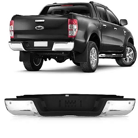 Parachoque Traseiro Ranger Com Furo Sensor Com Suporte 2013 a 2023 - IMPORTADO