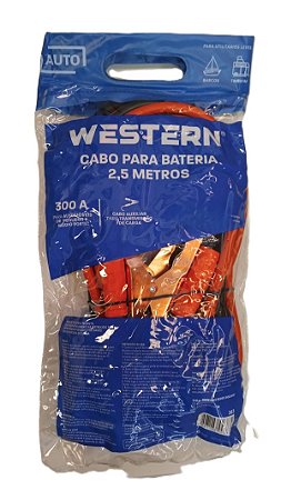 Cabo P/ Transferencia De Carga Bateria 300A 2,5m - Western