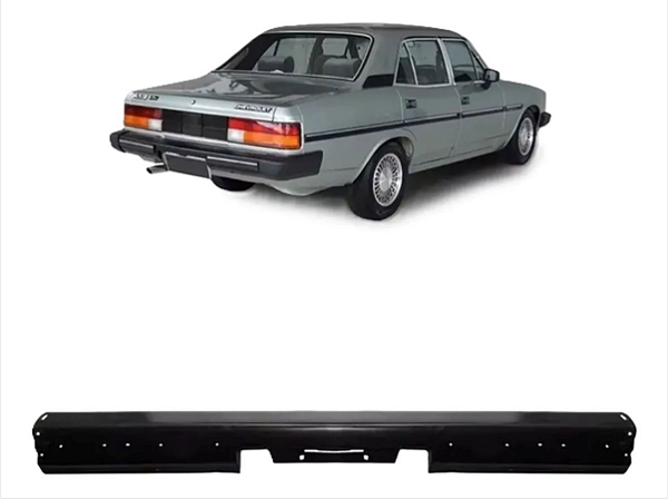 Lamina Traseira do parachoque Opala 1988 1989 1990 com furação para borrachão - ORIGINAL