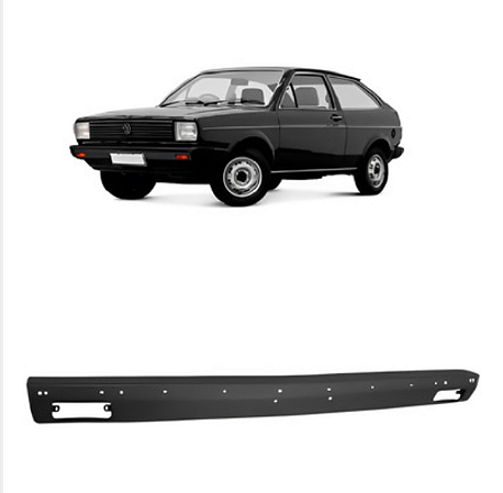 Lamina Dianteira Do Parachoque Gol AR 1980 1981 1982 1983 1984 1985 1986 Com Furo De Pisca Com Furação Para Borrachão - ORIGINAL