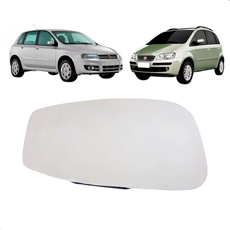 Lente Retrovisor C/Base Idea/Stilo 2005 2006 2007 2008 2009 2010 - METAGAL