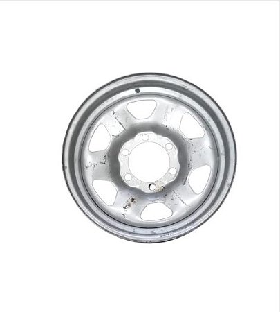 Roda de ferro prata 6 furos aro 16 Hilux 1995 em diante - ORIGINAL