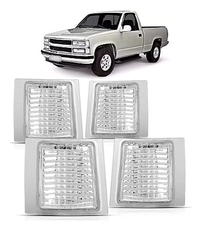 Kit (com 4 Peças) Pisca Cristal Silverado 1993 - IMPORTADO