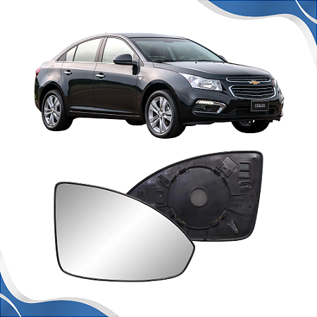 Lente Retrovisor Cruze Com Base e Sem Aquecedor (2012 2013 2014 2015 2016) - Original METAGAL