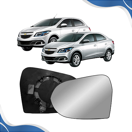 Lente Retrovisor Onix/Prisma Com Base (2012 2013 2014 2015 2016) -  METAGAL