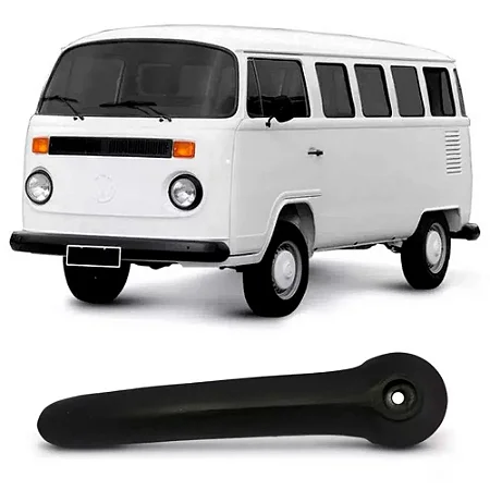 Maçaneta Interna Porta Kombi Metal Preto (1957/1996) - UNIVERSAL