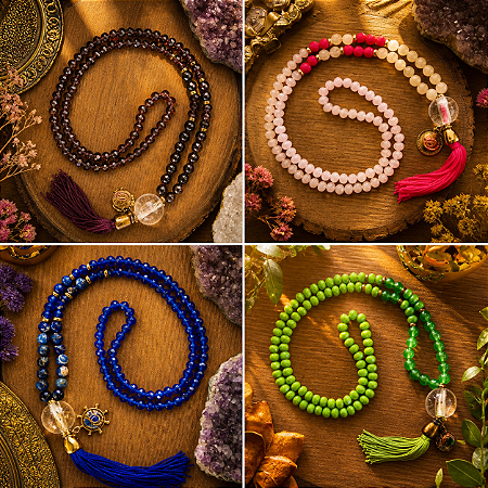 Kit 4 japamalas com orgonite - Saúde, Cura Emocional, Foco/Clareza Mental e Transmutação