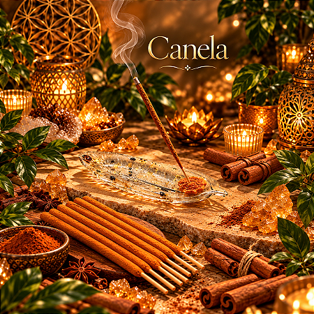 🌟 Incenso Triplo Artesanal de Canela – Prosperidade, Alegria e Atração