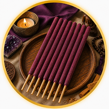 🕉️ Incenso Triplo Artesanal de Sândalo – Meditação, Sabedoria e Elevação Espiritual