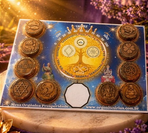 Mesa Orgônica Prosperidade Sirius - Tecnologia Espiritual que Desbloqueia o Fluxo da Prosperidade
