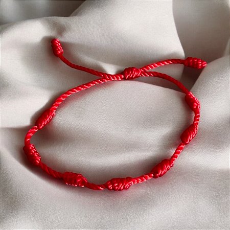 Pulseira vermelha 7 Nós Sirius