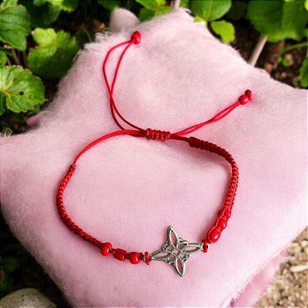 Pulseira Nó de Bruxa Sirius – Proteção Antiga, Energia Viva, Força Vermelha