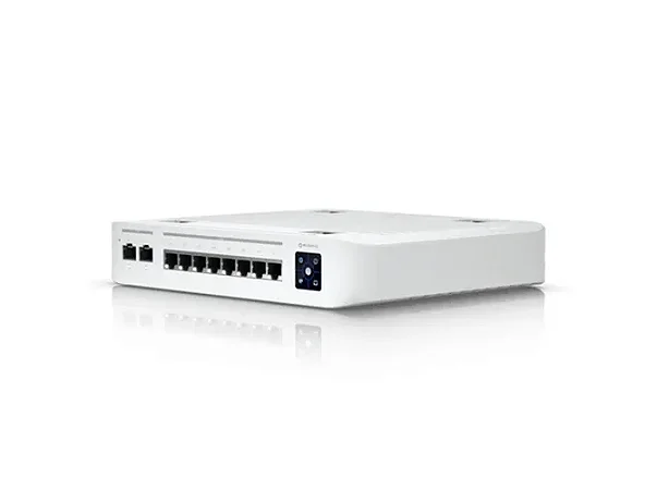 Switch Ubiquiti Uni-Fi 8 Portas PoE+ de 2.5G e 2 Portas SFP+ de 10G - USW-E-8-POE