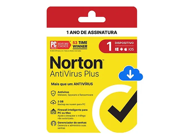Antivirus Norton Plus 1 Dispositivo 12 meses ESD - 21430742