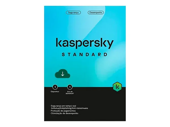 Antivírus Kaspersky Standard 1 Dispositivo 1 Ano - KL1041KDAFS