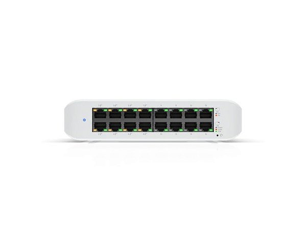 Switch Ubiquiti Uni-Fi Lite 16 portas 8P POE/POE+ - USW-LITE-16-POE