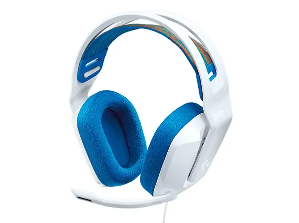 Headset Gamer Logitech G335 Branco Estéreo USB - 981-001017