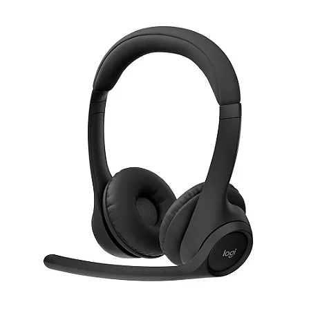 Headset Logitech Zone 300 Preto sem Fio - 981-001406