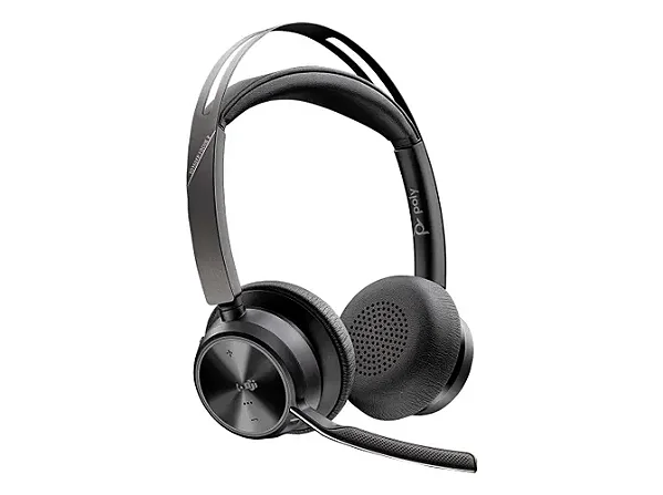 Headset HP Poly Voyager Focus 2 USB-A/C com Base para Microsoft Teams - 9T9J6AA#AC3