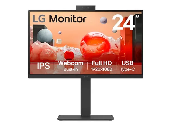 Monitor LG 23,8" FHD IPS 100Hz 5ms Pivot - 24BA850-B