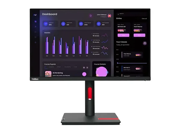 Monitor Lenovo T24i-30 23.8" Full HD - 63CFMAR1BR