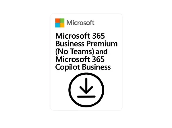 Microsoft 365 Business Premium No Teams e 365 Copilot Business 1 Ano CSP - CFQ7TTC0LCHC-01R