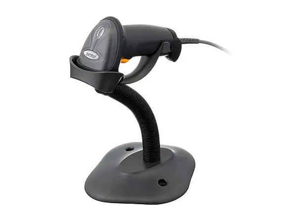 Leitor de Códigos Zebra LS2208 com Suporte - LS2208-SR20007BR-U