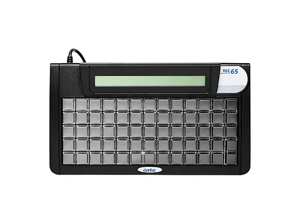 Teclado PDV Gertec TEC-E 65 Teclas Preto sem Grade USB - 00410756
