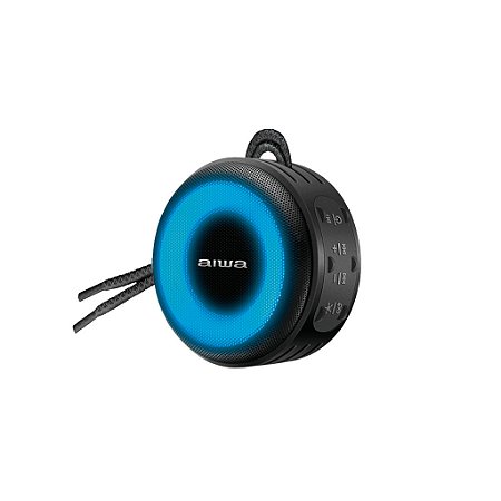 Caixa de Som Aiwa SP-02 Bluetooth Preta com RGB AWS-SP-02 - 74387-01
