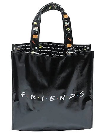 Sacola Ecológica - Friends - PP Market WB - Preto - 40x15x40 cm - Urban Brasil