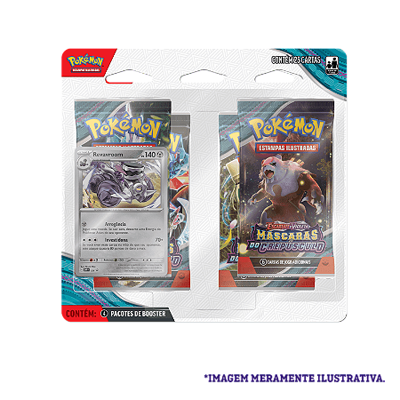 Blister Quadruplo Pokémon TCG Revavroom Escarlate E Violeta 6 Mascaras De Crepúsculo - Copag