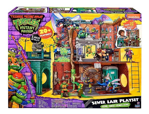 Playset Covil no Esgoto - As Tartarugas Ninja - Sunny