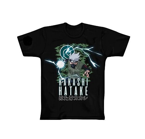 Camiseta Preta Kakashi Chidori V2 - Tamanho: GG - Clube Comix - Piticas