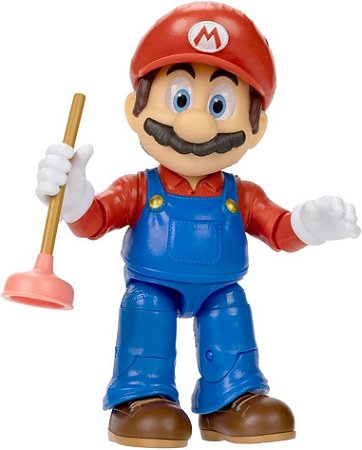 Mario de 12cm com Desentupidor - Super Mario Filme - Sunny Brinquedos