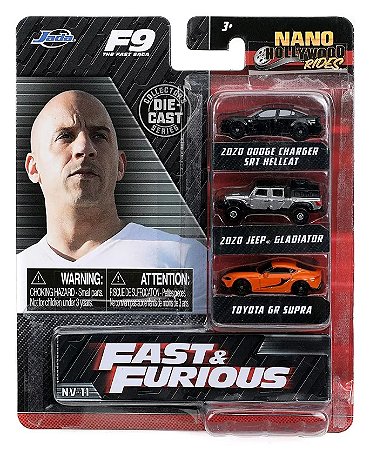 Velozes e Furiosos 9 - Nano Hollywood Rides - Escala 1/100 - Jada Toys