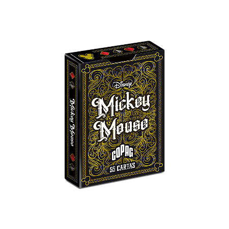 Baralho Mickey Preto e Dourado - Copag