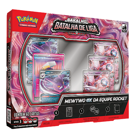 Deck Batalha De Liga Pokémon Mewtwo Ex - Copag
