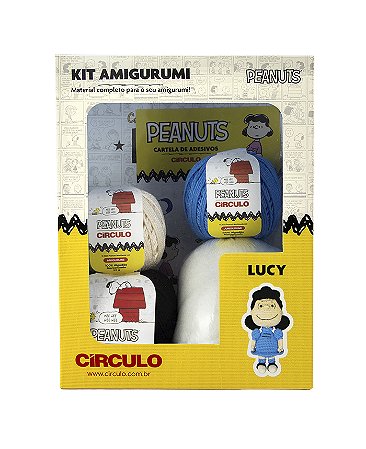 Kit Amigurumi Peanuts - Lucy - Círculo